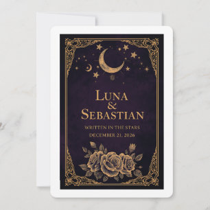Dark [Colour] Wedding Welcome Poster Sign Romantic Invitation