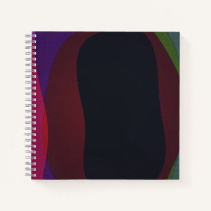 Dark Colourful Abstract 716 Notebook