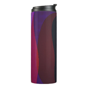 Dark Colourful Abstract 716 Thermal Tumbler