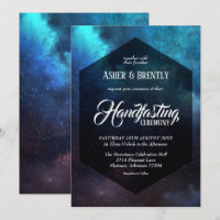 Dark Colourful Starry Nebula Handfasting Ceremony