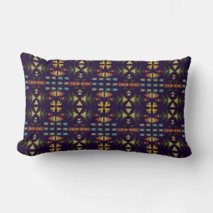 Dark Colours Southwestern Style Lumbar Cushion