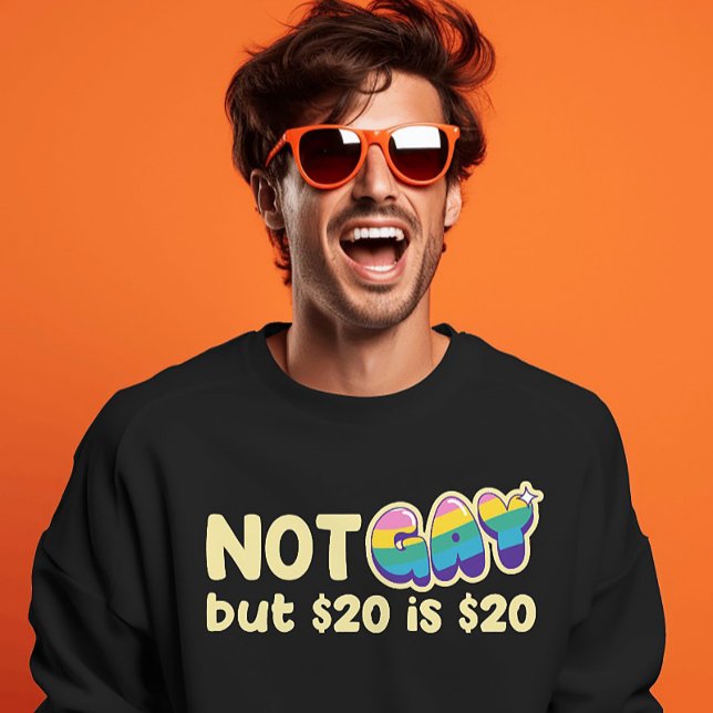 Dark Comedy Cash Tee – Sardonic Rainbow Statement  (Creator Uploaded)