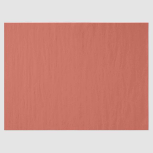 Dark Coral Solid Colour Tissue Paper (Front)