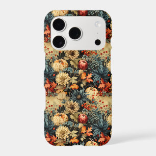 Dark Cottagecore Autumn Pumpkin Floral