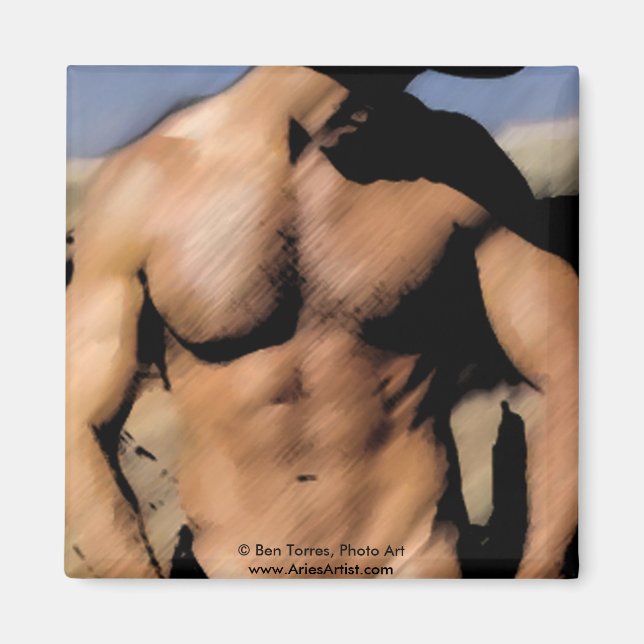 Dark Cowboy Magnet (Front)