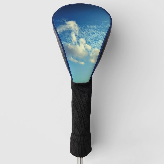 Dark cream clouds golf head cover (Front)