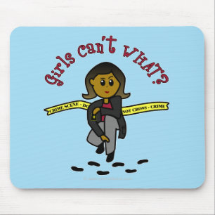 Dark CSI Girl Mouse Pad