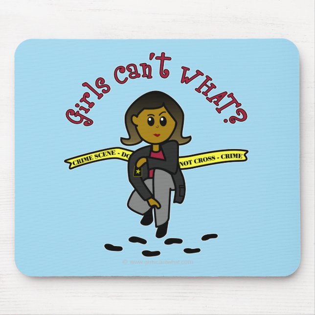 Dark CSI Girl Mouse Pad (Front)