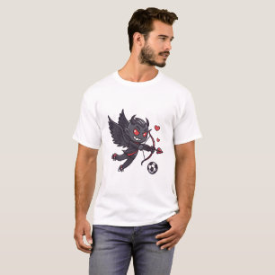 Dark Cupid Soccer Player - Anti-Valentine's Day T-Shirt