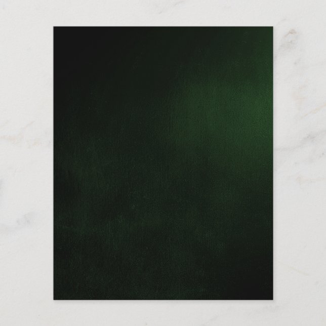 Dark Custom Green Background Flyer (Front)