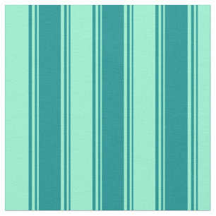 Dark Cyan and Aquamarine Lined/Striped Pattern Fabric