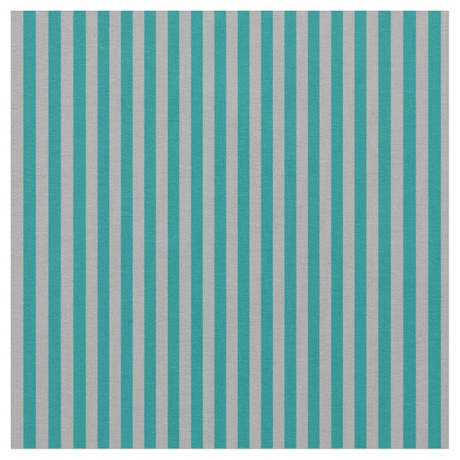 Dark Cyan and Dark Grey Coloured Stripes Fabric (Close Up)