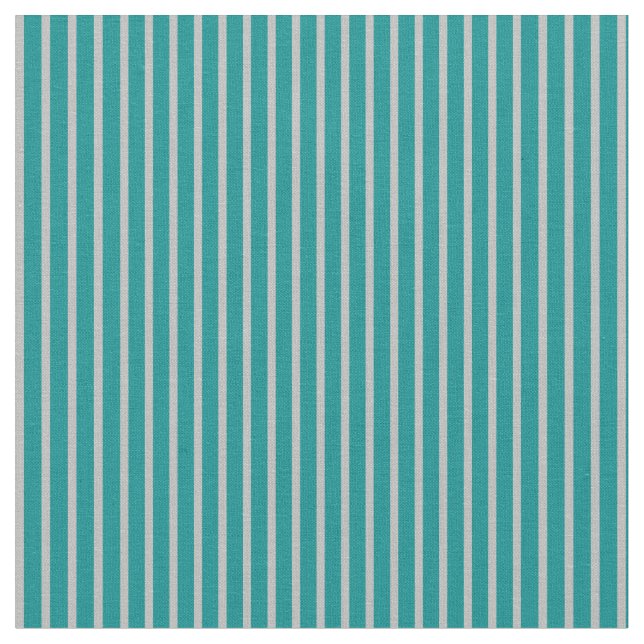 Dark Cyan and Grey Striped/Lined Pattern Fabric (Close Up)