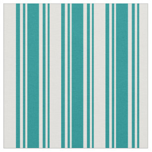 Dark Cyan and Light Cyan Stripes Fabric