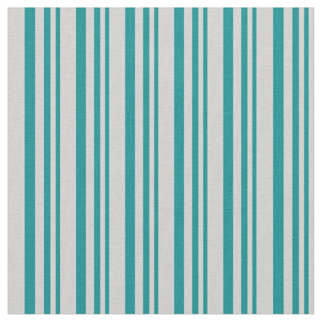 Dark Cyan and Light Grey Coloured Pattern Fabric (Close Up)