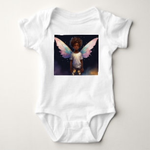 Dark dark complexion Bantu boy. Realistic healthy Baby Bodysuit