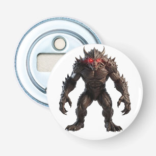 Dark Demon Monster with Glowing Red Eyes Fantasy C Bottle Opener