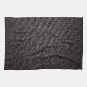Dark denim texture tea towel
