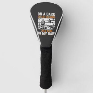Dark Desert Highway Cactus Sunset Design_1 Golf Head Cover