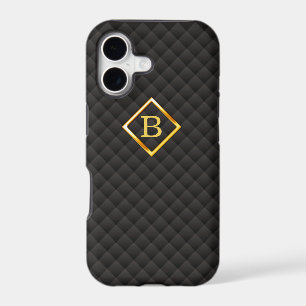 Dark Diamond Patterns Monogram iPhone 5 Case