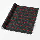 Dark Distressed Fire Fighter Flag Wrapping Paper<br><div class="desc">A dark distressed style Firefighter flag wrapping paper.</div>