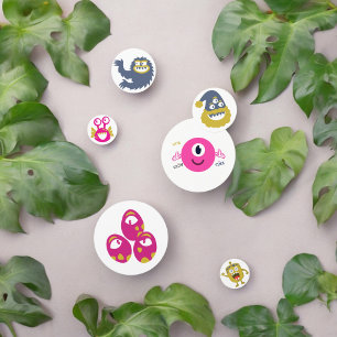 Dark Doodle monsters Table Confetti