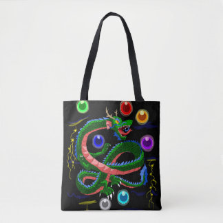 Dark Dragon Fantasy Carry Tote Bag