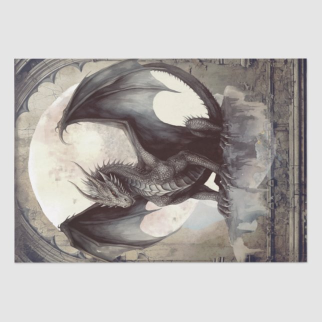 Dark Dragon Tissue Paper (Front)