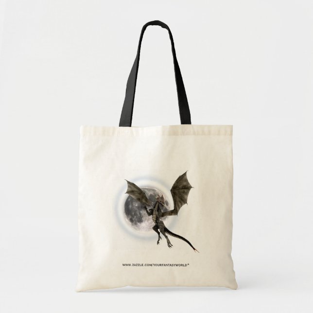Dark Dragon Tote Bag (Front)