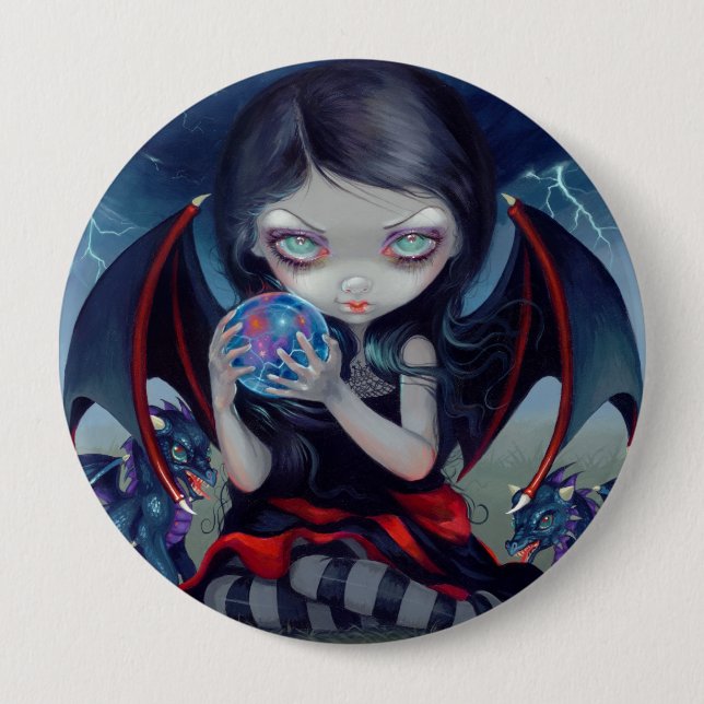 "Dark Dragonling" Button (Front)