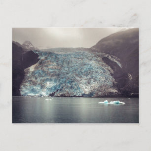 Dark & Dramatic Alaska Glacier Postcard