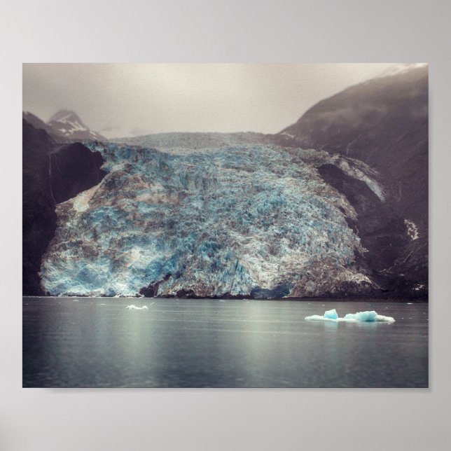 Dark & Dramatic Alaska Glacier | Poster (Front)