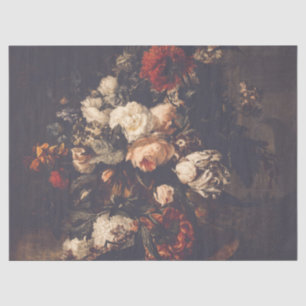 Dark Dramatic Moody Autumn Floral Wedding Gift Tissue Paper