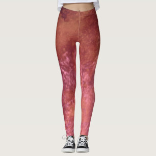 Dark Dream effect paint splatter clouds brown Leggings