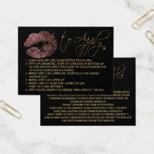 Dark Dusty Rose Glitter Lips - How to Apply