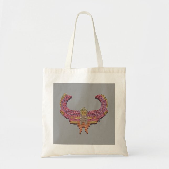 Dark Eagle Candy Mosaic Tote Bag (Front)