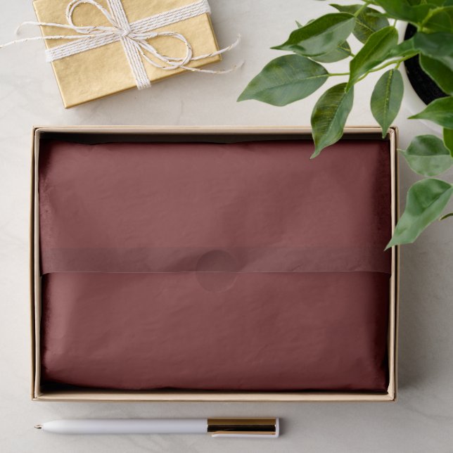 Dark Earthy Red Pop Of Colour Tissue Paper (Gift)