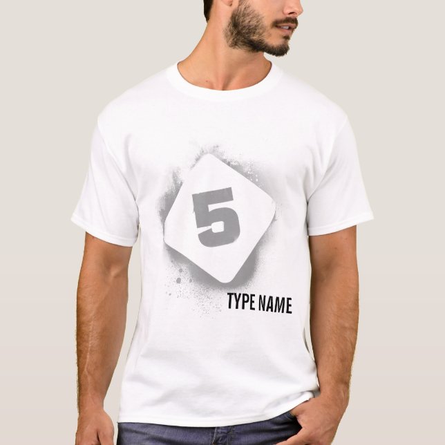 Dark Eden Stencil - 5 T-Shirt (Front)