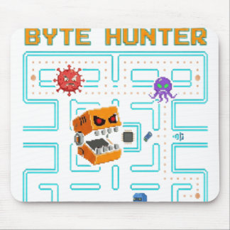 Dark Edgy Arcade Game Pixel Skull Parody Mouse Pad