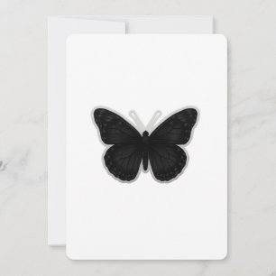 Dark Elegance Butterfly Invitation
