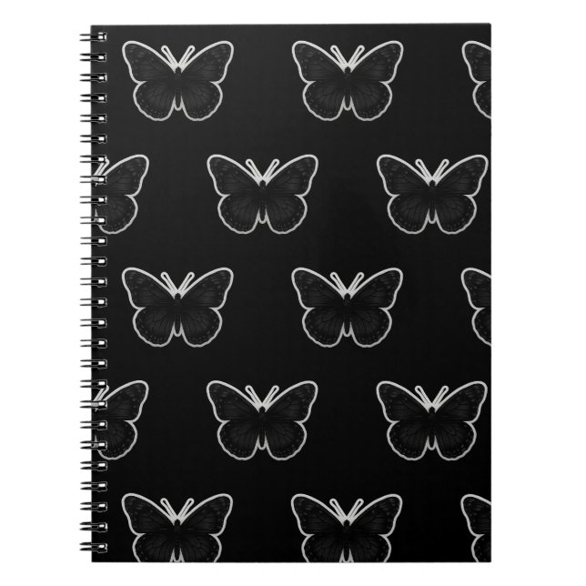 Dark Elegance Butterfly  Notebook (Front)