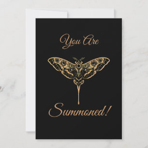 Dark Elegance-Noir & Gold Invitation
