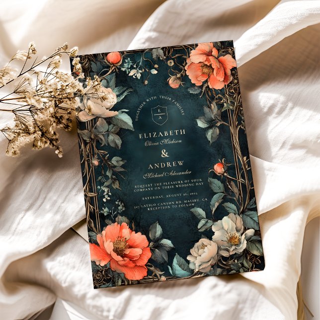 Dark Elegance Wedding Theme Invitation (Creator Uploaded)