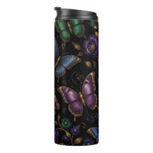 Dark Elegant Butterfly Pattern