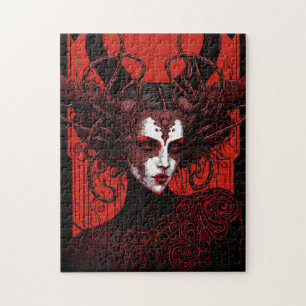 Dark Elf Fantasy Art Jigsaw Puzzle
