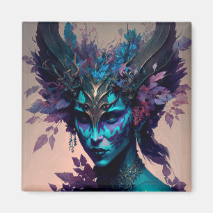 Dark Elf Fantasy Art Magnet