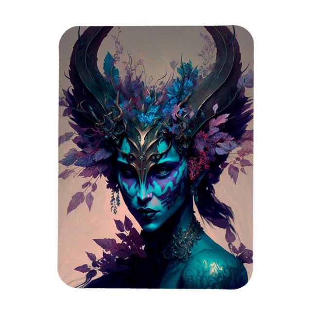 Dark Elf Fantasy Art Magnet (Vertical)