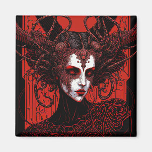 Dark Elf Fantasy Art Magnet