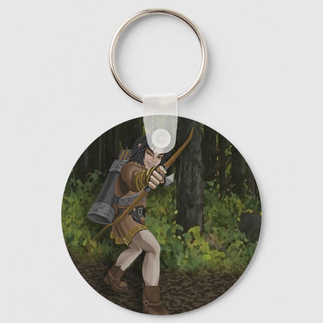 Dark Elf Keychain (Front)