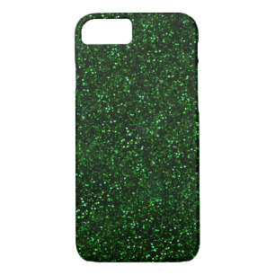 Dark Emerald Green Glitter iPhone 8/7 Case